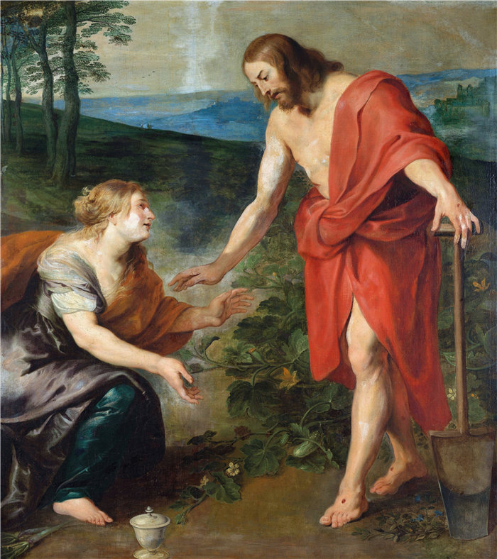 彼得·保罗·鲁本斯（ Peter Paul Rubens）作品-基督向抹大拉的马利亚显现（1610 - 1690）