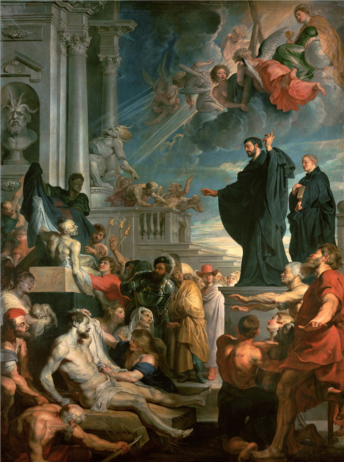 彼得·保罗·鲁本斯（ Peter Paul Rubens）作品-圣方济各泽维尔的奇迹（1617 年至 1618 年）