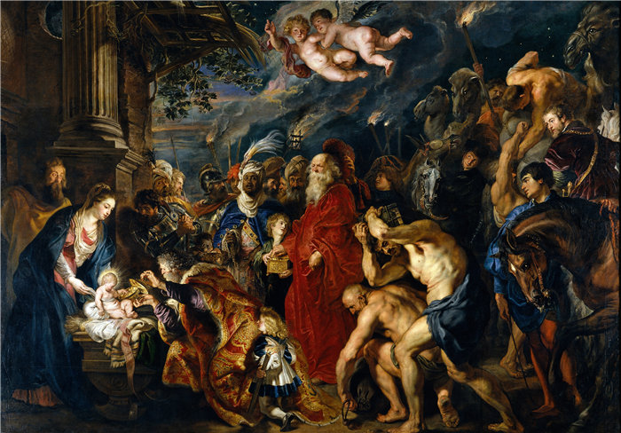 彼得·保罗·鲁本斯( Peter Paul Rubens)作品-贤士的崇拜 (1628-1629)