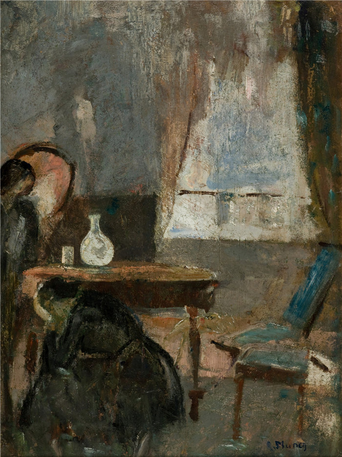 爱德华·蒙克（Edvard Munch）作品 - 病房（1885-86）