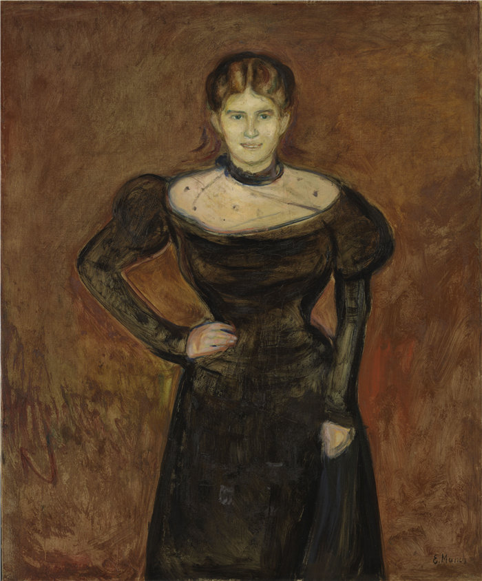 爱德华·蒙克（Edvard Munch）作品 - Aase Nørregaard (1899)