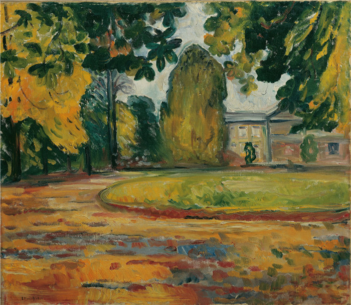 爱德华·蒙克（Edvard Munch）作品 - 科森公园 (1906)