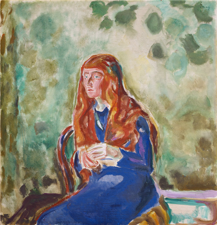 爱德华·蒙克(Edvard Munch)作品 - 凯特·珀尔斯 (Käte Perls) 的肖像 (1913)(1)