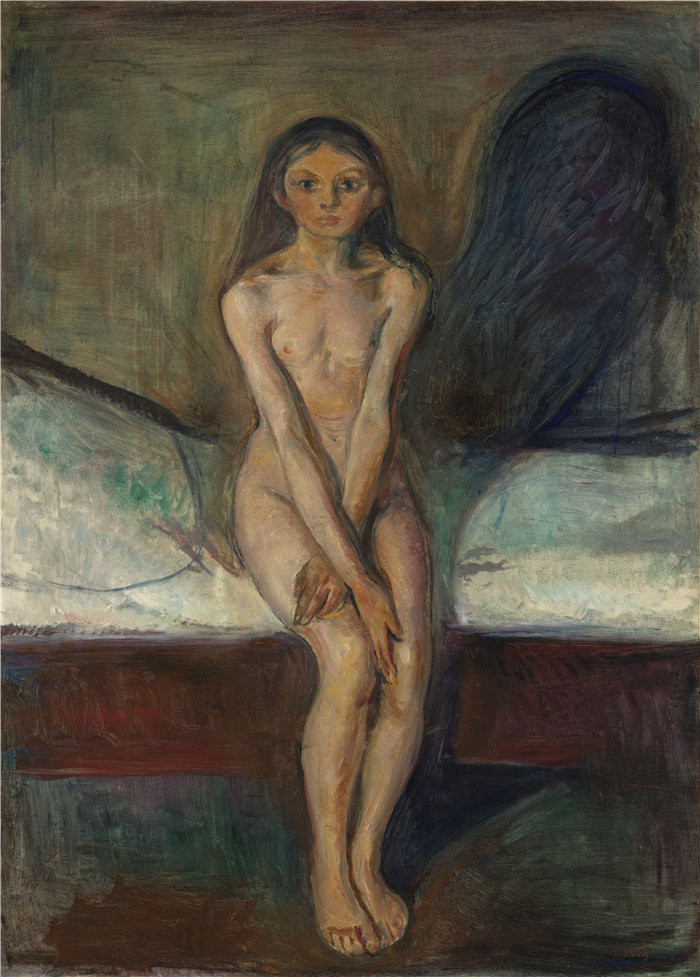爱德华·蒙克（Edvard Munch）作品 - 青春期 (1894)