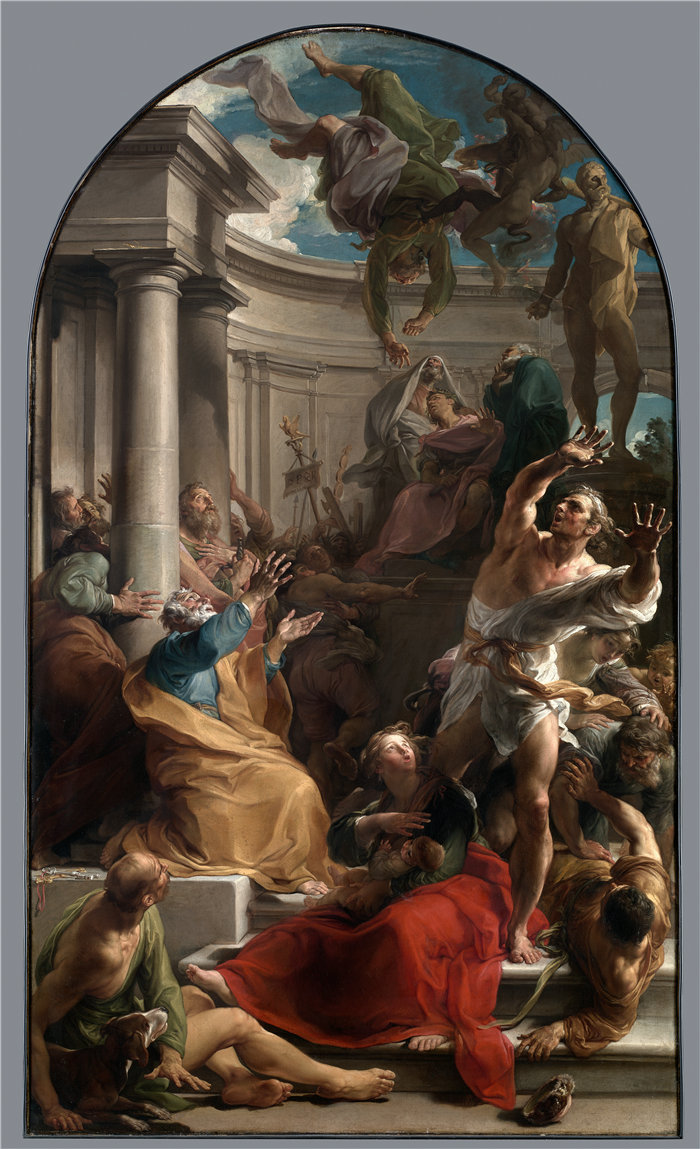 蓬佩奥·巴托尼 (Pompeo Girolamo Batoni,意大利) 作品-西蒙·马格斯的陨落(约 1745-1750 年)