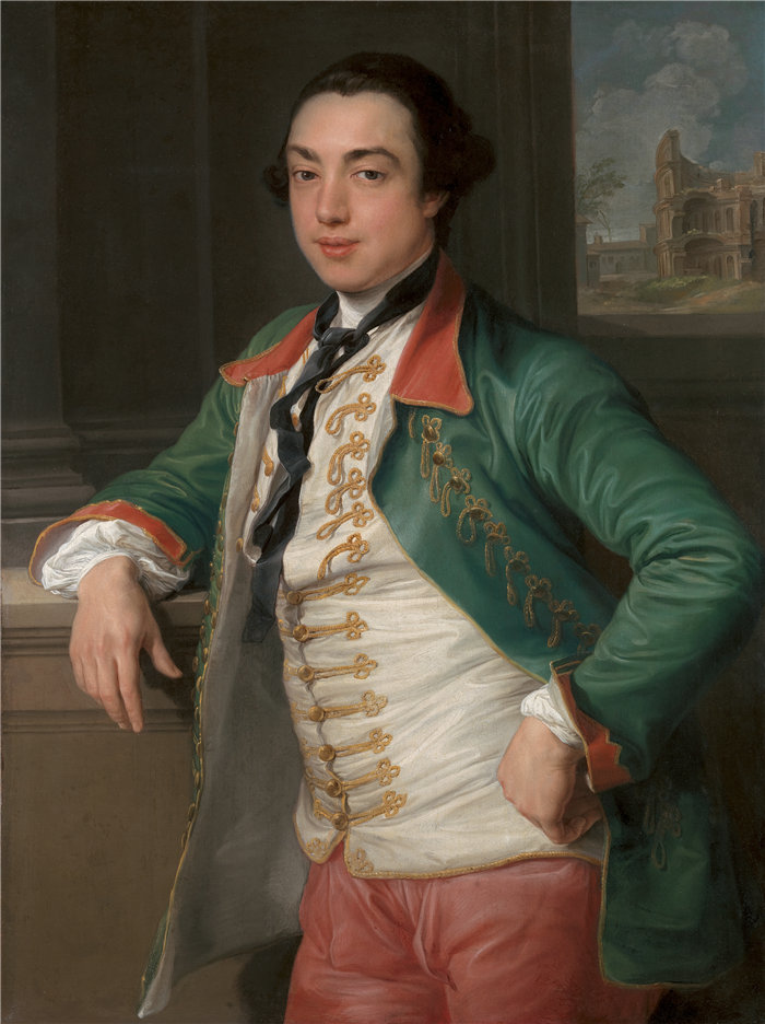 蓬佩奥·巴托尼 (Pompeo Girolamo Batoni,意大利) 作品-James Caulfeild,第四代查理蒙特子爵