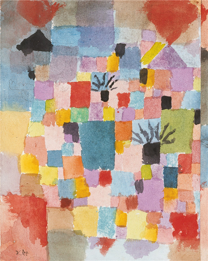 保罗・克利（Paul Klee，德国 ）作品-南方花园 (1919)