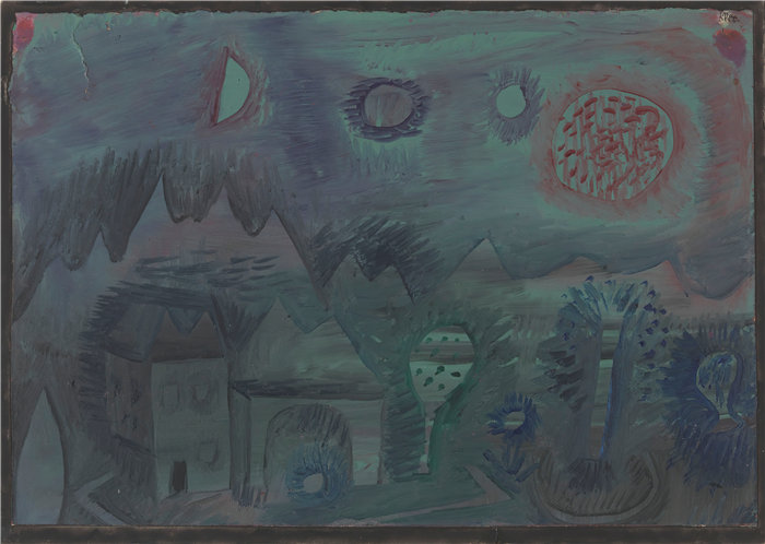 保罗・克利（Paul Klee，德国 ）作品-天上的迹象（1924）