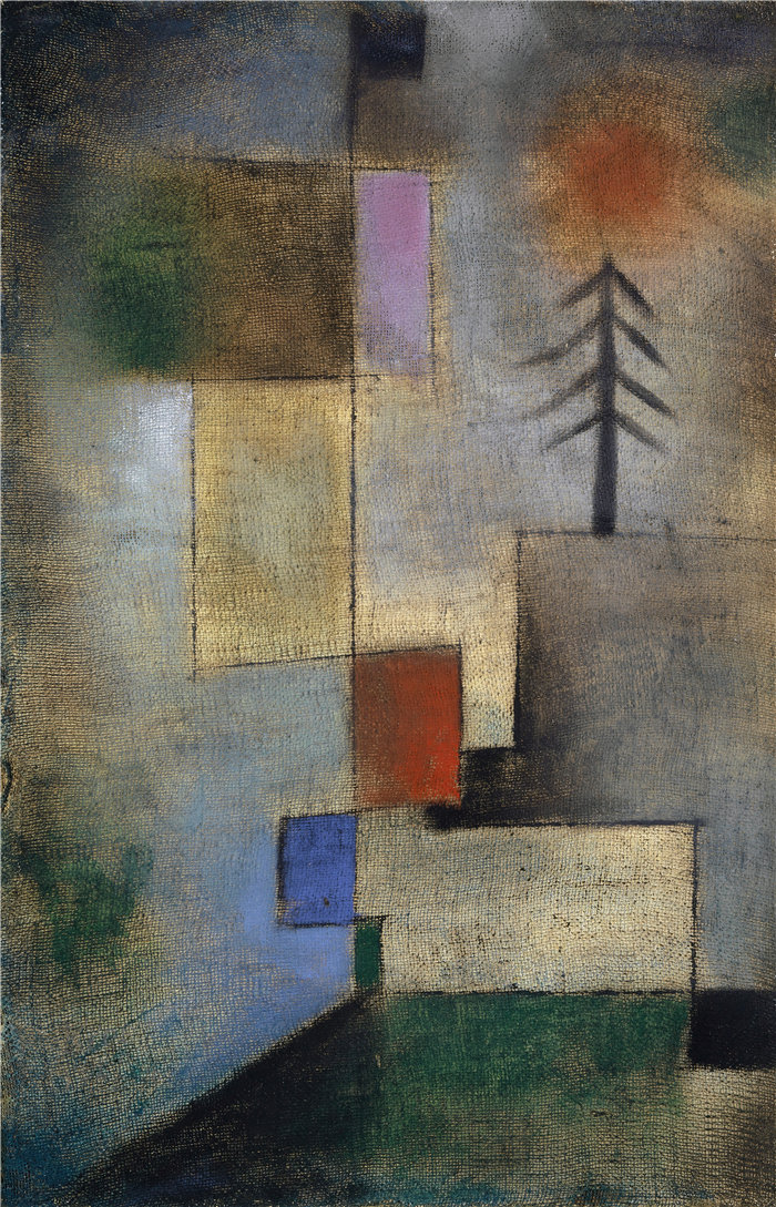 保罗・克利（Paul Klee，德国 ）作品-枞树的小图 (1922)