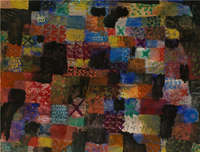 保罗・克利（Paul Klee，德国 ）作品-深深的悲怆 (1915)