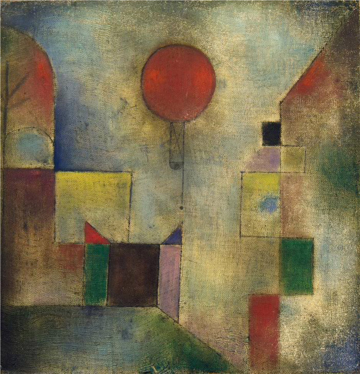 保罗・克利（Paul Klee，德国 ）作品-红气球 (1922)