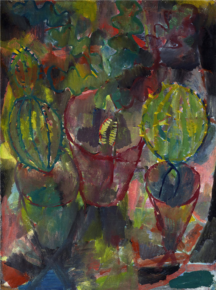 保罗・克利（Paul Klee，德国 ）作品-卡克丁 (1912)
