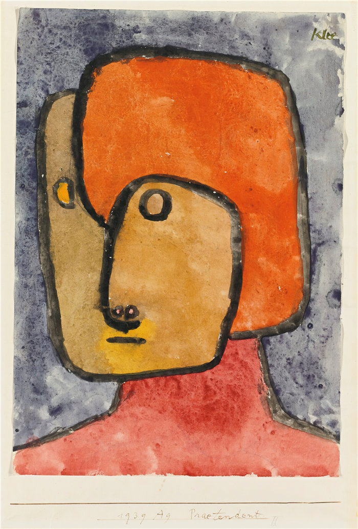 保罗・克利(Paul Klee,德国 )作品-Praetendent (Pretender) (1939)