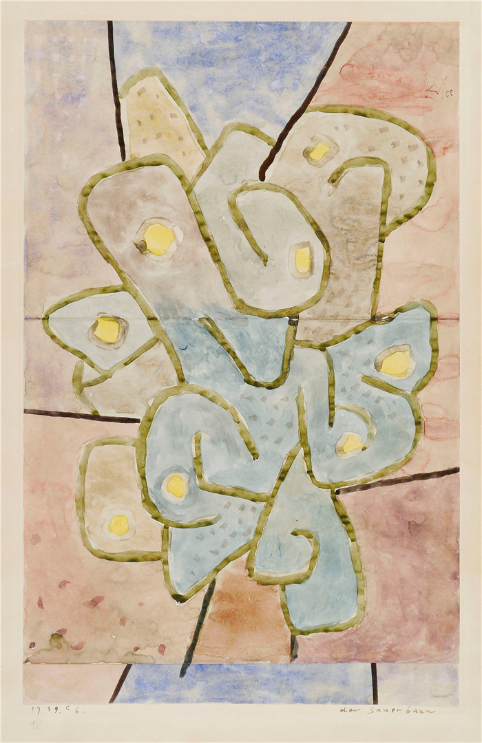 保罗・克利（Paul Klee，德国 ）作品-德绍尔鲍姆 (1939)