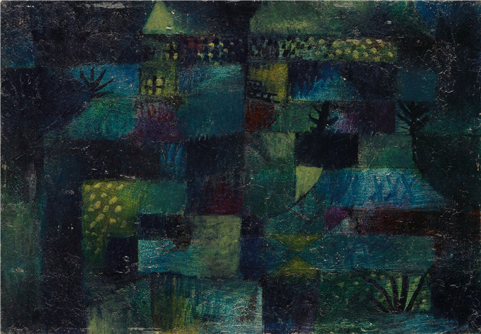 保罗・克利（Paul Klee，德国 ）作品-露台花园（1920）