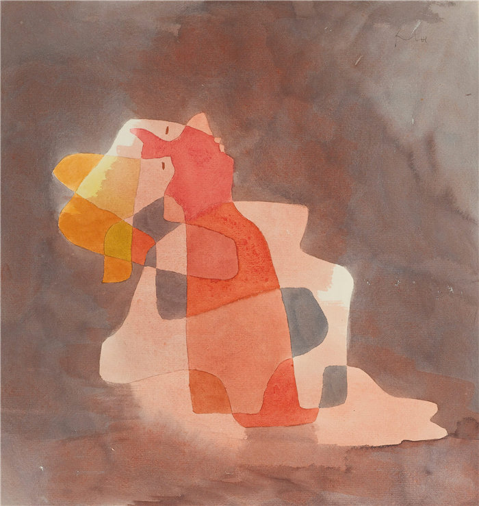 保罗・克利（Paul Klee，德国 ）作品-Zurücklehnende（后仰的女人）（1929）