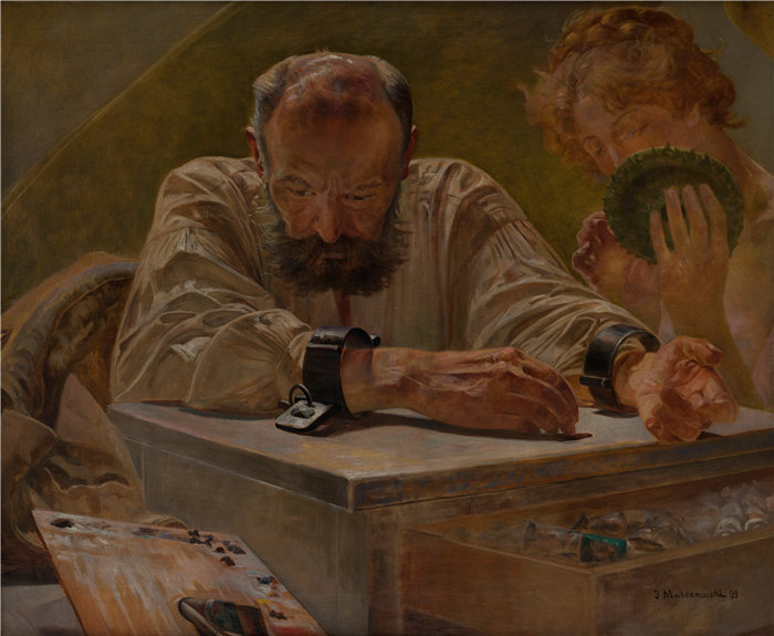 杰克·马尔切夫斯基(Jacek Malczewski，波兰画家)作品-放松 (1899)