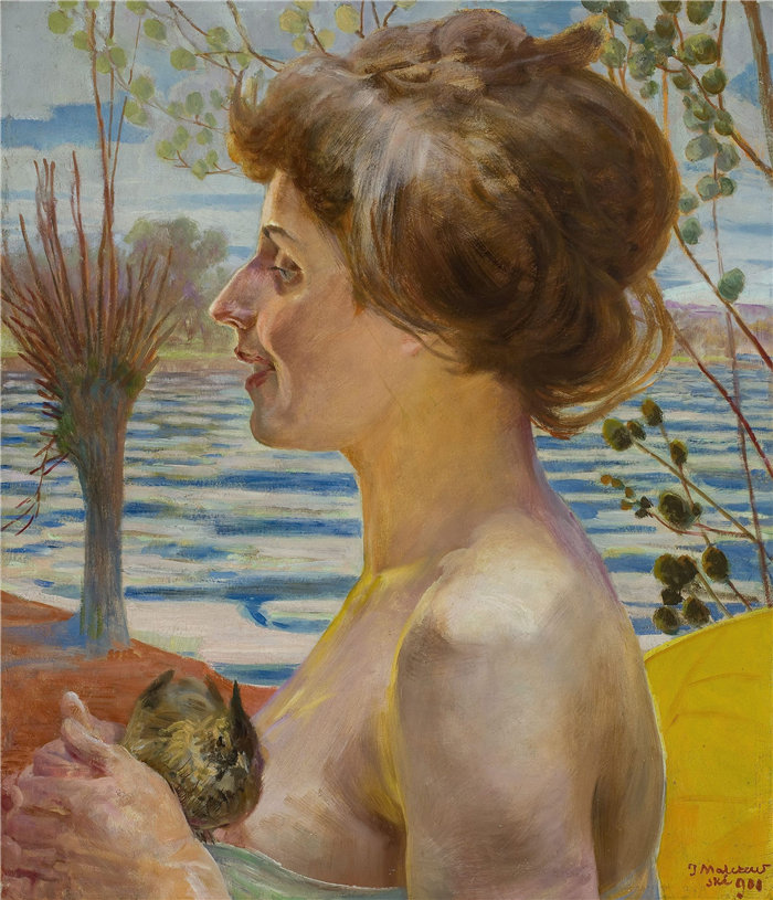 杰克·马尔切夫斯基(Jacek Malczewski，波兰画家)作品-春天 (1900)