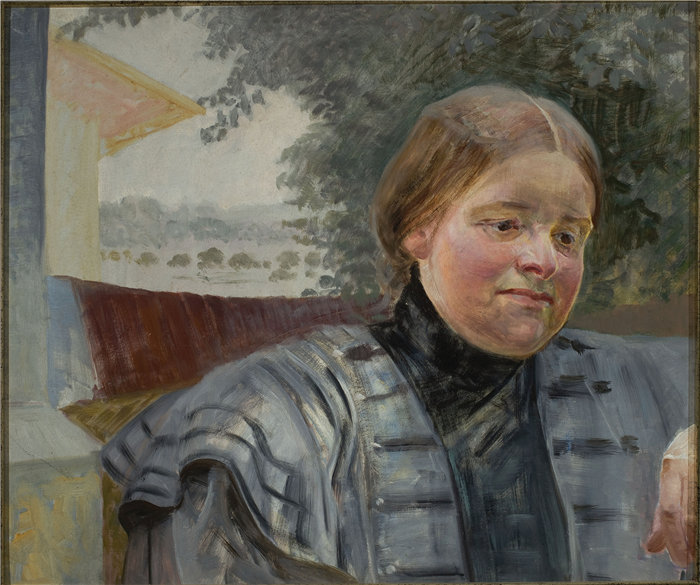 杰克·马尔切夫斯基(Jacek Malczewski，波兰画家)作品-海伦娜姐妹的肖像 (1906)