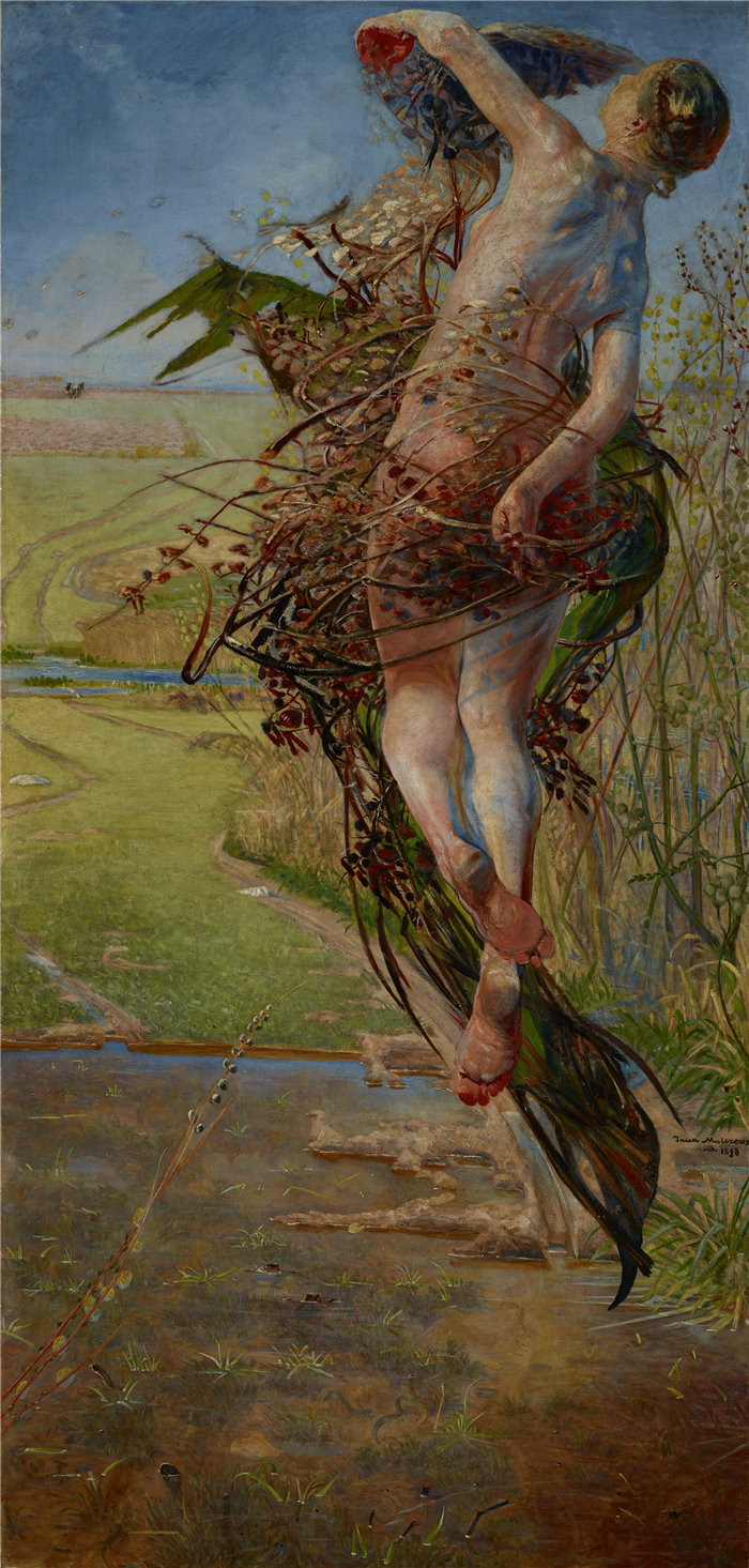 杰克·马尔切夫斯基(Jacek Malczewski，波兰画家)作品-春天 (1898)