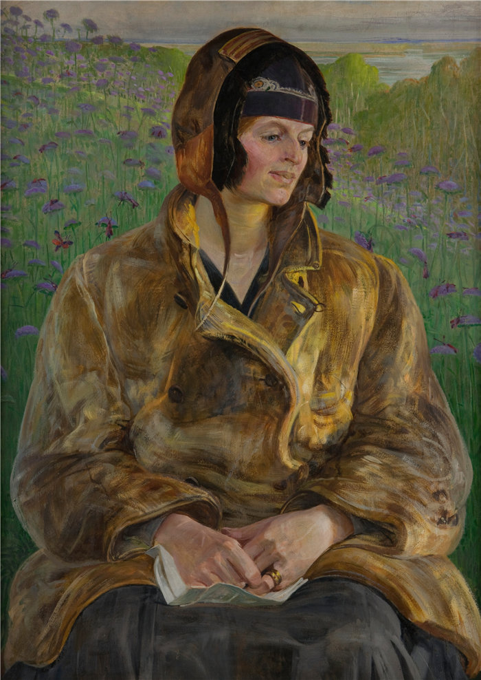 杰克·马尔切夫斯基(Jacek Malczewski,波兰画家)作品-埃莱奈 (1910)