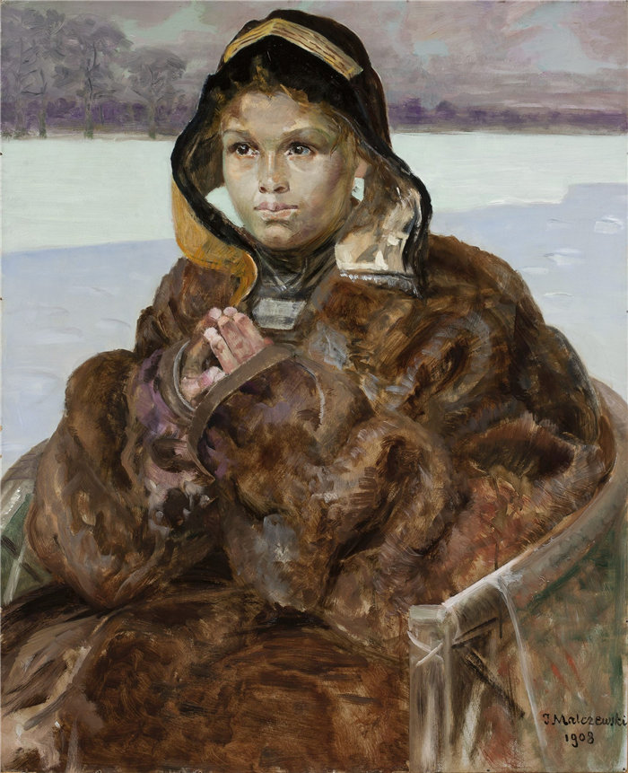 杰克·马尔切夫斯基(Jacek Malczewski，波兰画家)作品-埃莱奈 (1908)