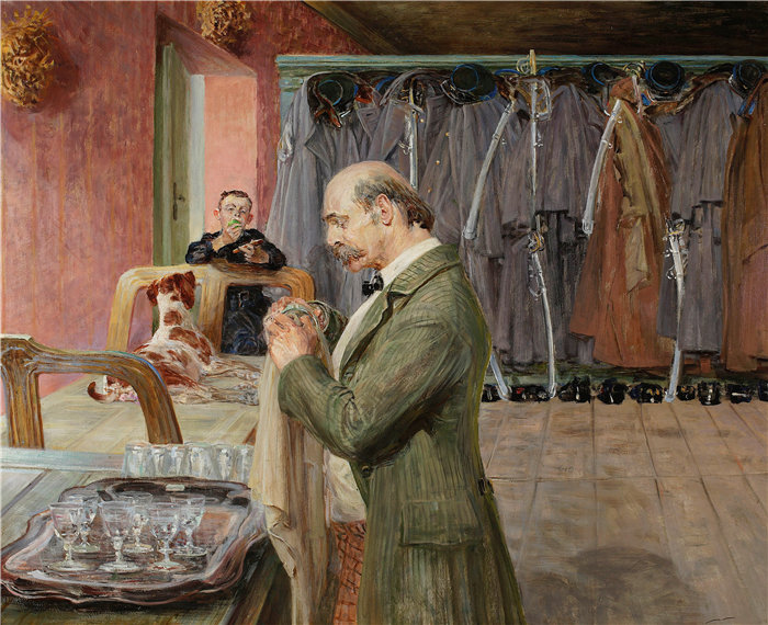 杰克·马尔切夫斯基(Jacek Malczewski，波兰画家)作品-我的生活——三联画的中心部分（1911-1912）
