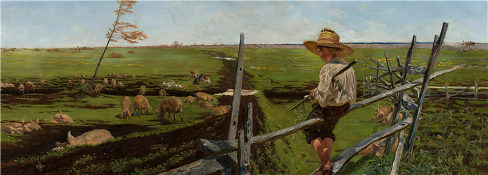 杰克·马尔切夫斯基(Jacek Malczewski，波兰画家)作品-青春的回忆 (1890)