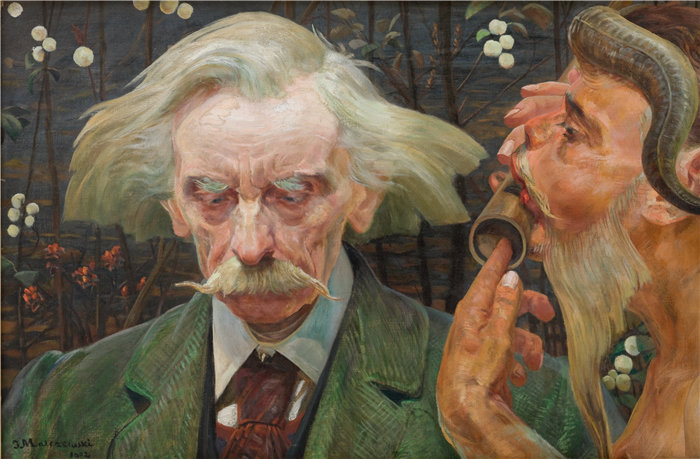 杰克·马尔切夫斯基(Jacek Malczewski,波兰画家)作品-未知笔记 (1902)