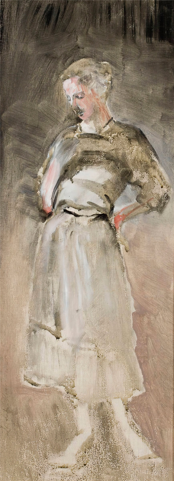 杰克·马尔切夫斯基(Jacek Malczewski，波兰画家)作品-一个女人的素描