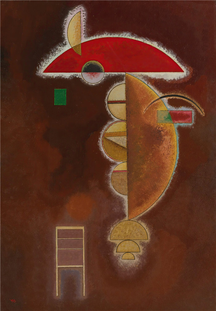 瓦西里·康定斯基（Wassily Kandinsky，俄罗斯画家）作品-格德吕克特 (1929)