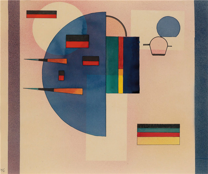 瓦西里·康定斯基（Wassily Kandinsky，俄罗斯画家）作品-贝鲁希格特（平静）（1931）