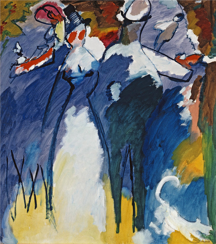 瓦西里·康定斯基(Wassily Kandinsky,俄罗斯画家)作品-印象六(星期日)(1911)