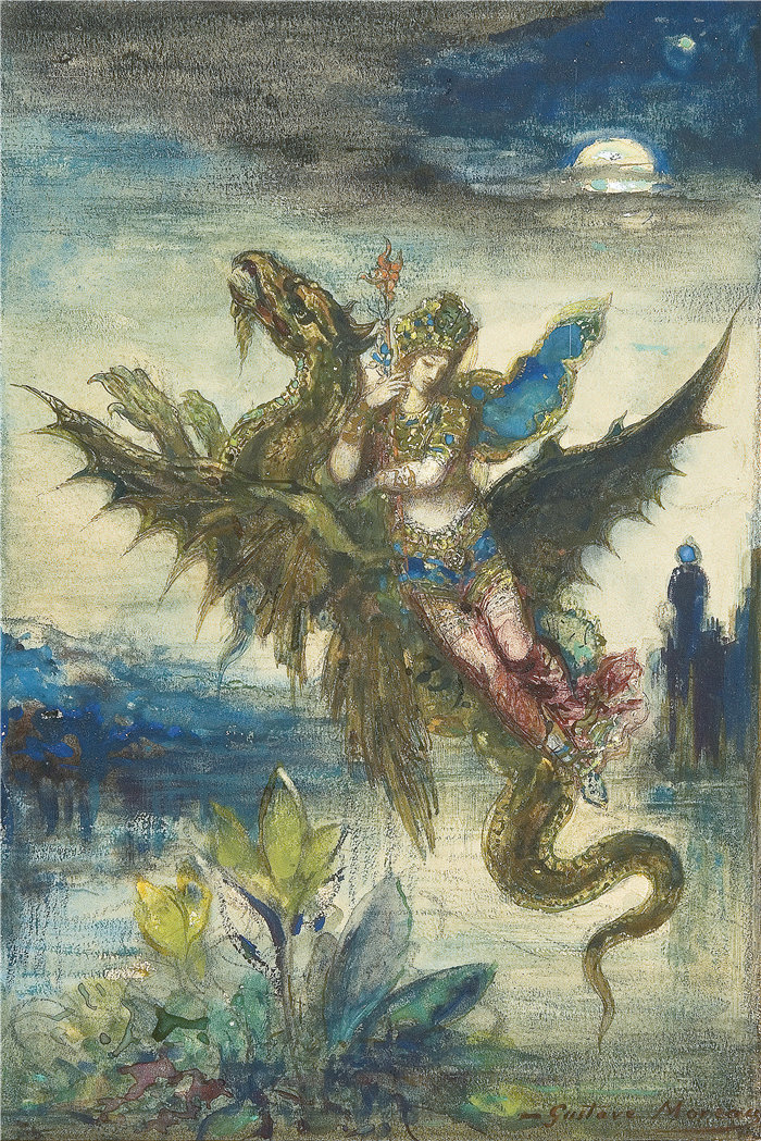 古斯塔夫·莫罗（Gustave Moreau，法国画家)-东方之梦