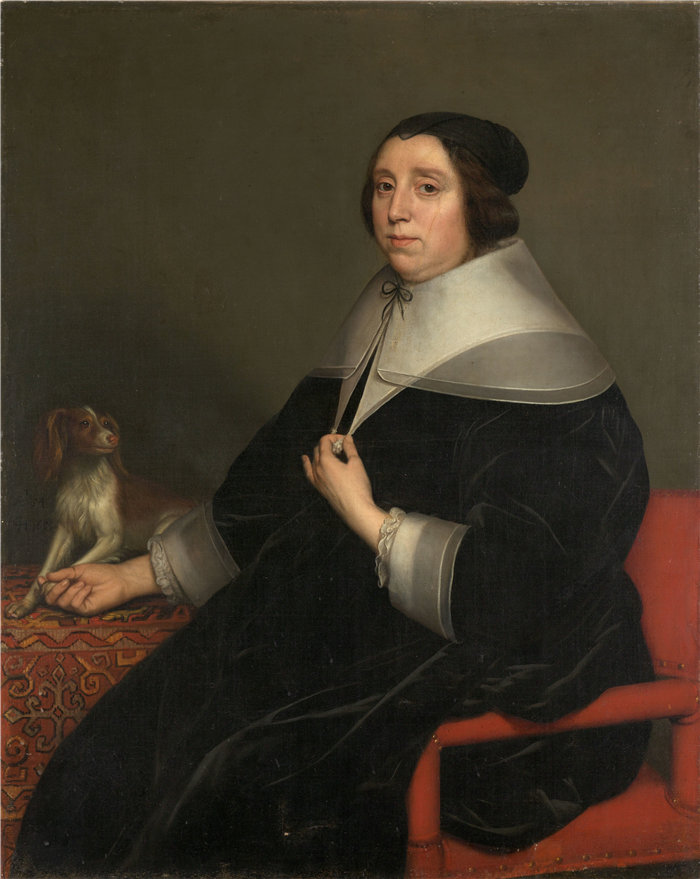 格里特·范·霍恩霍斯特（Gerrit van Honthorst，荷兰）-女人的肖像（1655）
