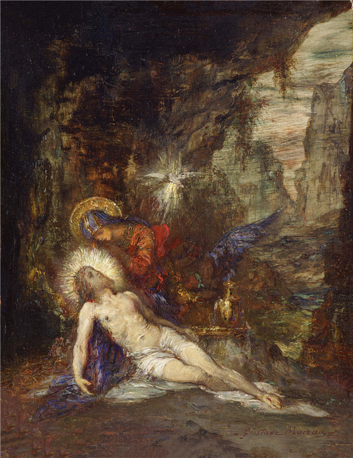 古斯塔夫·莫罗（Gustave Moreau，法国画家)-圣母怜子图
