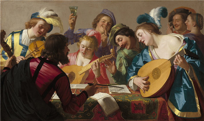 格里特·范·霍恩霍斯特（Gerrit van Honthorst，荷兰）-音乐会 (1623)