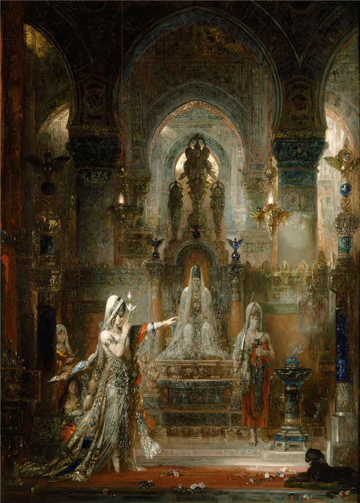 古斯塔夫·莫罗（Gustave Moreau，法国画家)-在希律王面前跳舞的莎乐美 (1876)