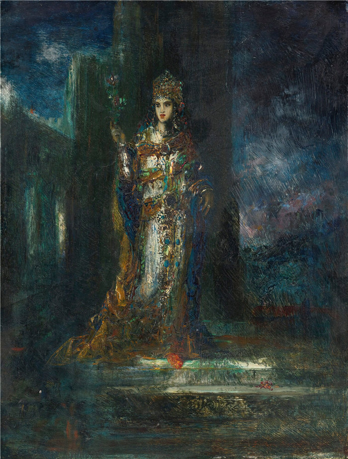 古斯塔夫·莫罗（Gustave Moreau，法国画家)-夜未婚夫