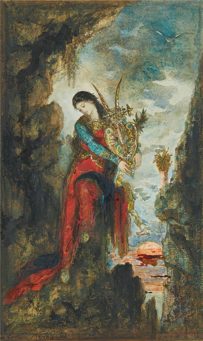 古斯塔夫·莫罗（Gustave Moreau，法国画家)-萨福
