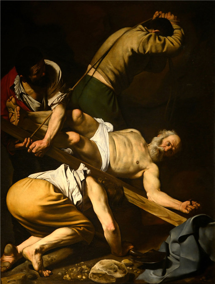 卡拉瓦乔（Caravaggio，意大利画家）-圣彼得受难（1600）