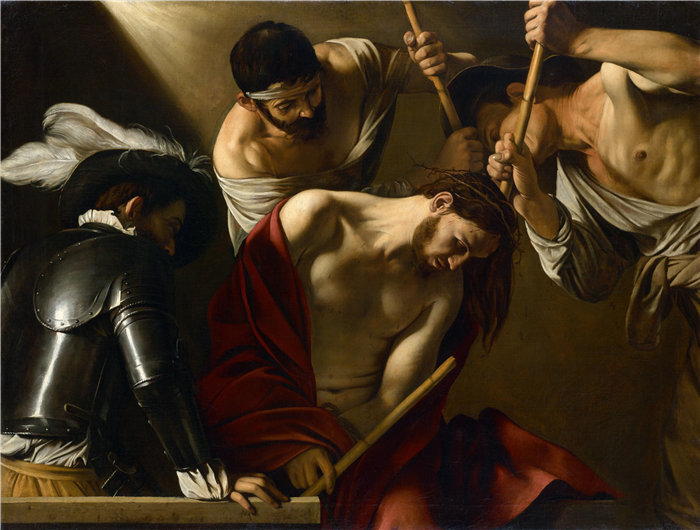 卡拉瓦乔（Caravaggio，意大利画家）-荆棘加冕（1602 年至 1604 年）