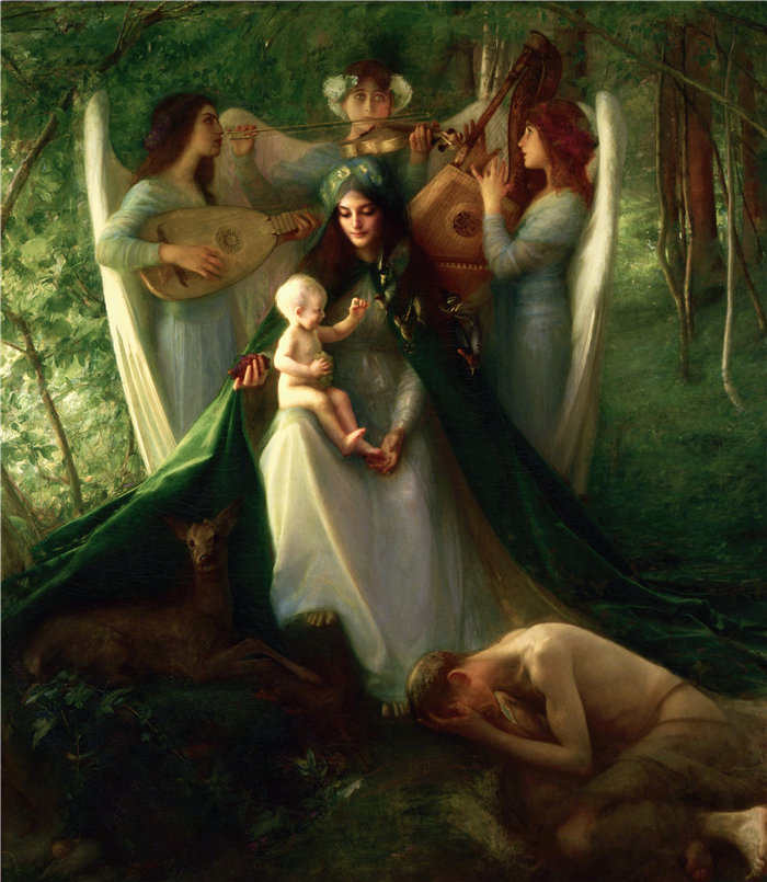 帕斯卡-阿道夫-让·达仰-布弗莱(Pascal-Adolphe-Jean Dagnan-Bouvere,法国)-Consolatrix Afflictorium (1899)