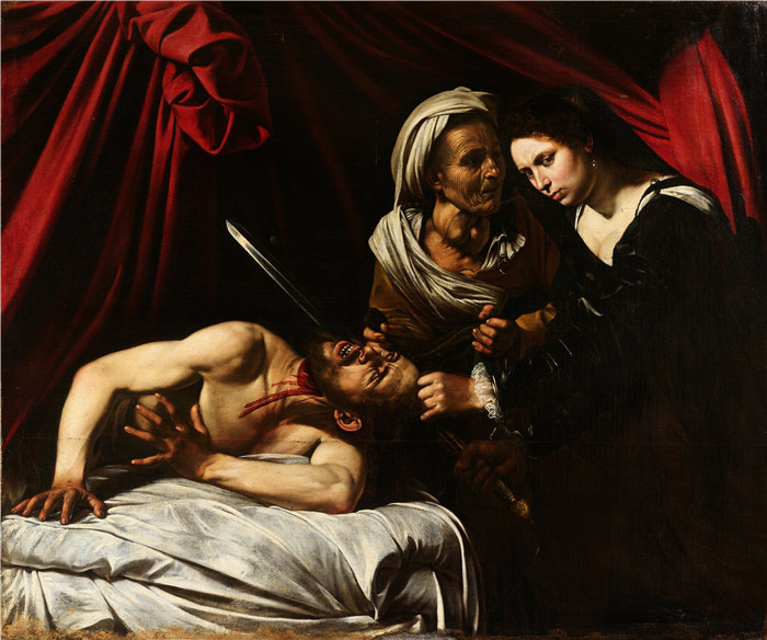 卡拉瓦乔（Caravaggio，意大利画家）-Judith Beheading Holofernes（约 1598-1610 年）