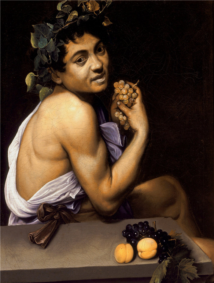 卡拉瓦乔（Caravaggio，意大利画家）-年轻生病的酒神（约 1593 年）