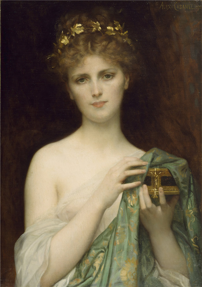 亚历山大·卡巴内尔（Alexandre Cabanel，法国画家）- 潘多拉 (1873)