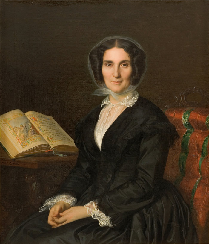 亚历山大·卡巴内尔(Alexandre Cabanel,法国画家)- 路易丝·马雷斯夫人 (1851)