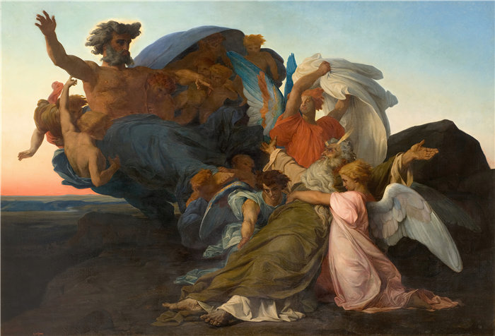 亚历山大·卡巴内尔（Alexandre Cabanel，法国画家）- 摩西之死 (1850)