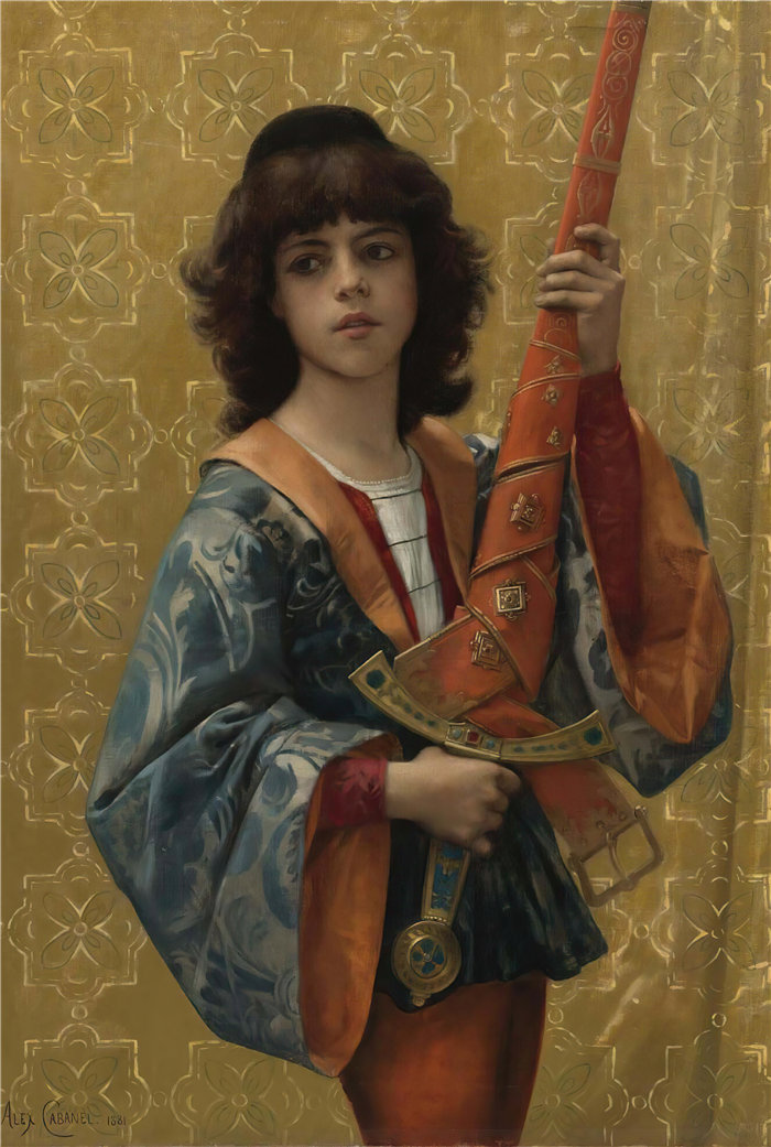 亚历山大·卡巴内尔（Alexandre Cabanel，法国画家）- 一页 (1881)