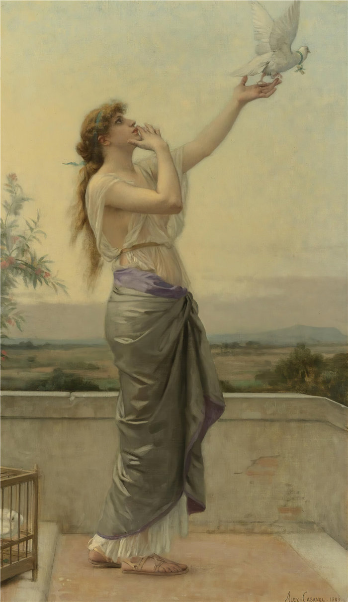 亚历山大·卡巴内尔（Alexandre Cabanel，法国画家）- 爱的使者 (1883)